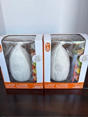 Set of 2 Paint Your Own Pumpkin Craft Kits Halloween DIY NIB